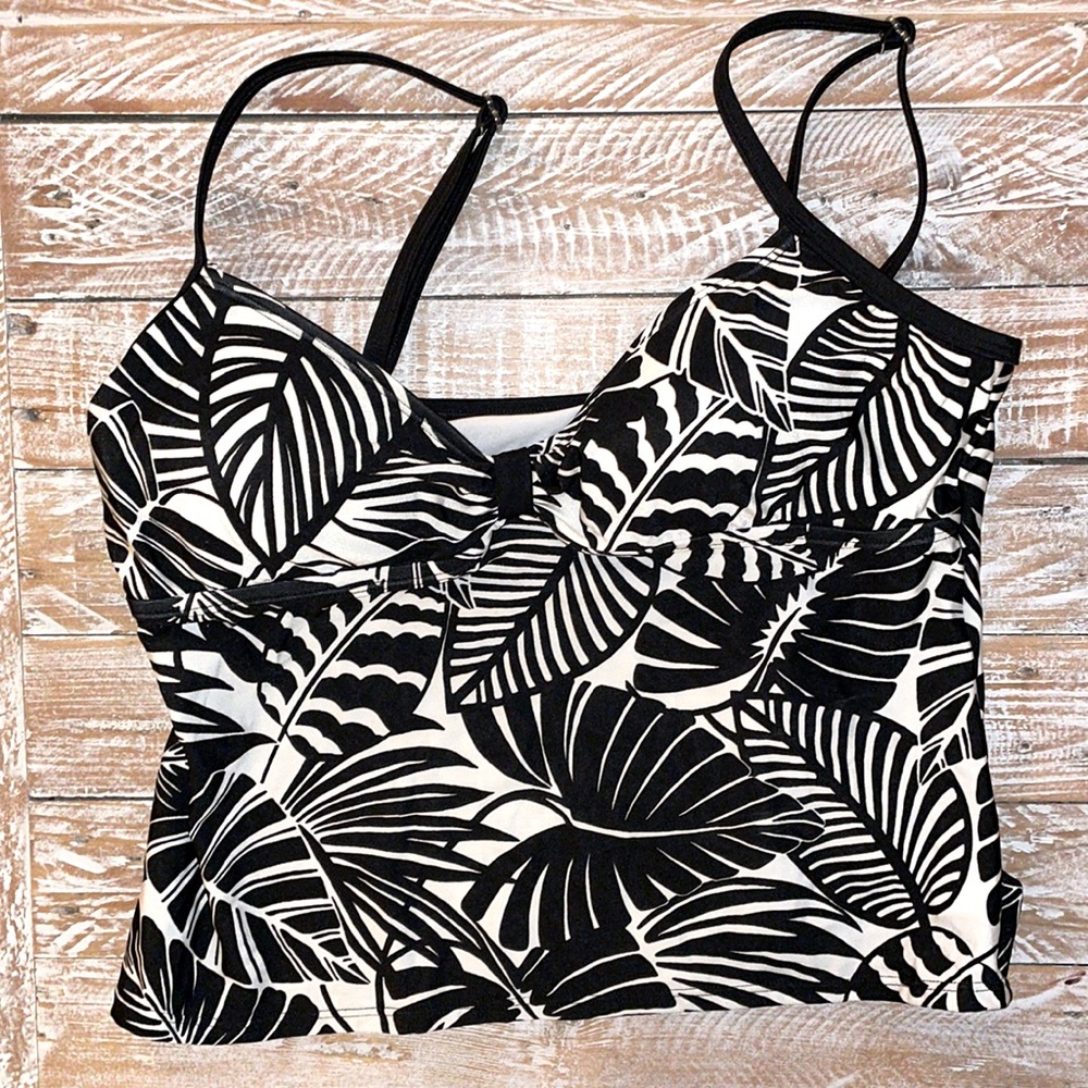🌴Speedo Tropical Mosaic Tankini Top🌴NWOT~14